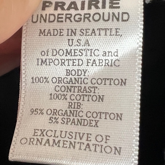 Prairie Underground Full Zip Jacket Organic Cotton - Picture 5 of 5